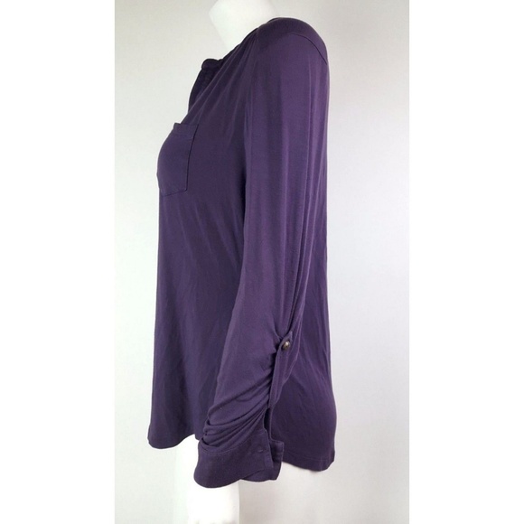 SOFT SURROUNDINGS Purple Top - Petite Medium PM - Picture 2 of 7